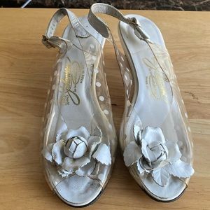 Johansen White Sandals-size 6S
